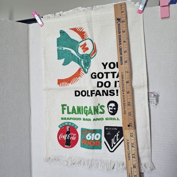 Miami Dolphins "Terrible Towel" Vintage 90s Stadium Giveaway Shula Marino - Picture 2 of 6